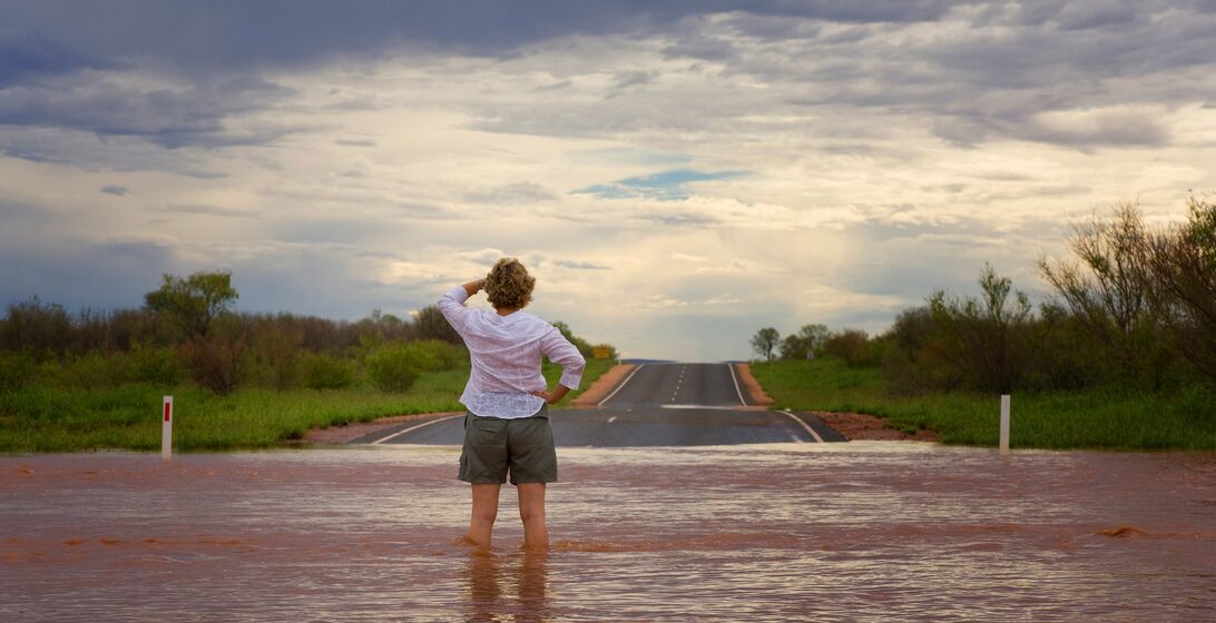 Australian flood in Outback