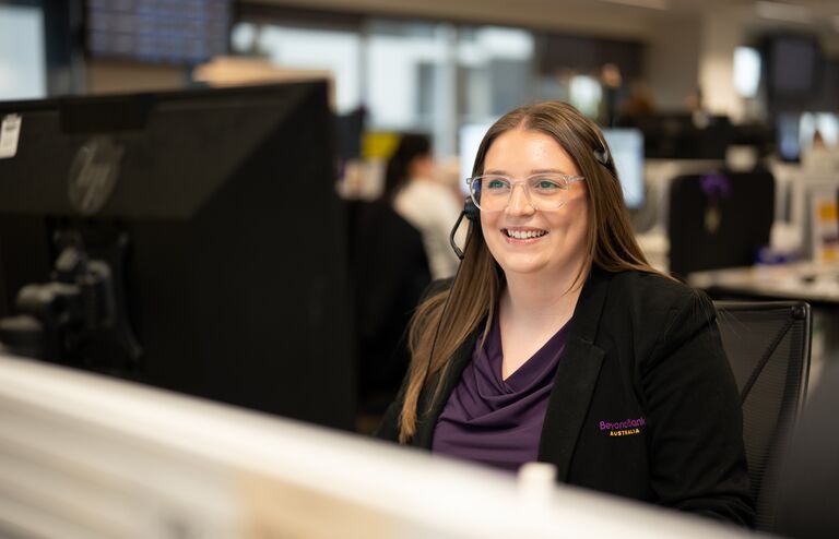 Beyond Bank customer relationship centre staff