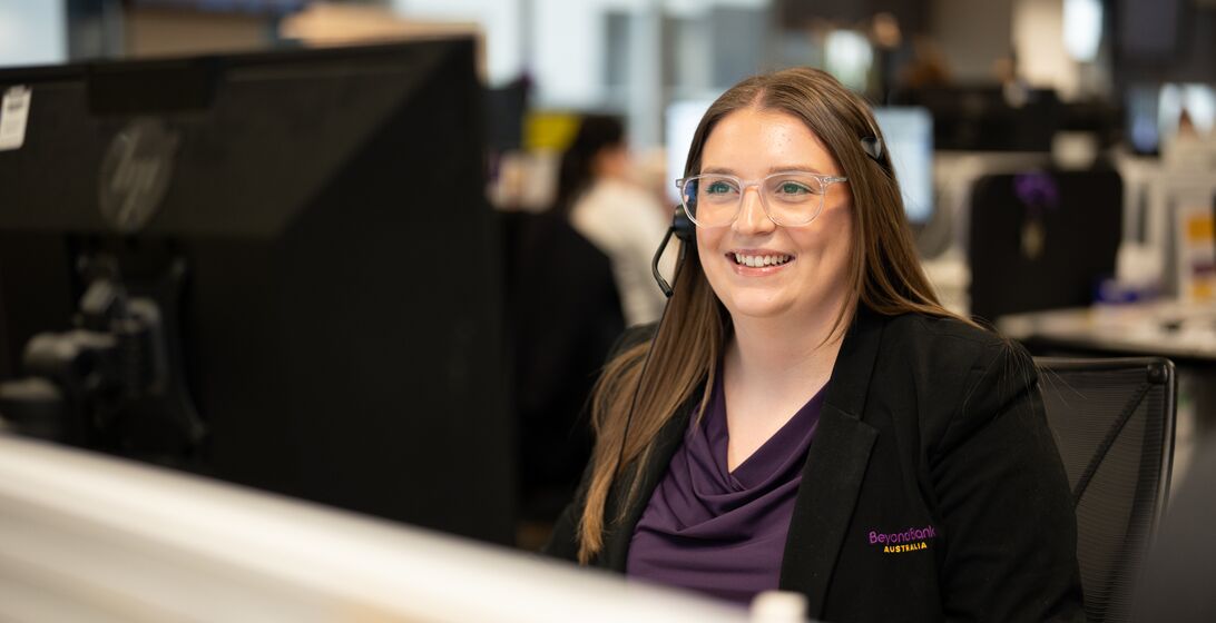 Beyond Bank customer relationship centre staff