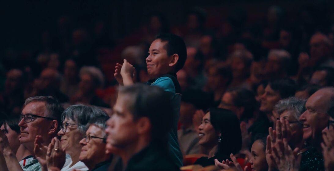 Audience applauding